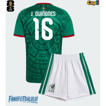 Mexic Julian Quinones #16 Echipament de Fotbal Replică Mondial 2026 Copii Acasa (+ Șorturi)
